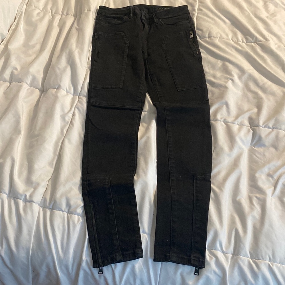 ALL SAINTS LEAH MOTO JEANS